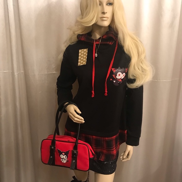 Adorable vintage y2k hoodie and necklace set ❤️✨💀 - Picture 7 of 15